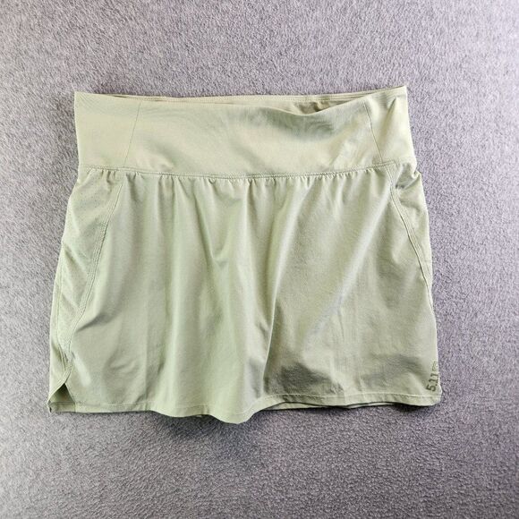 5.11 Tactical Skort Womens L Green Sasha Perforated Short Zip Pocket Jersey Knit - Picture 1 of 14